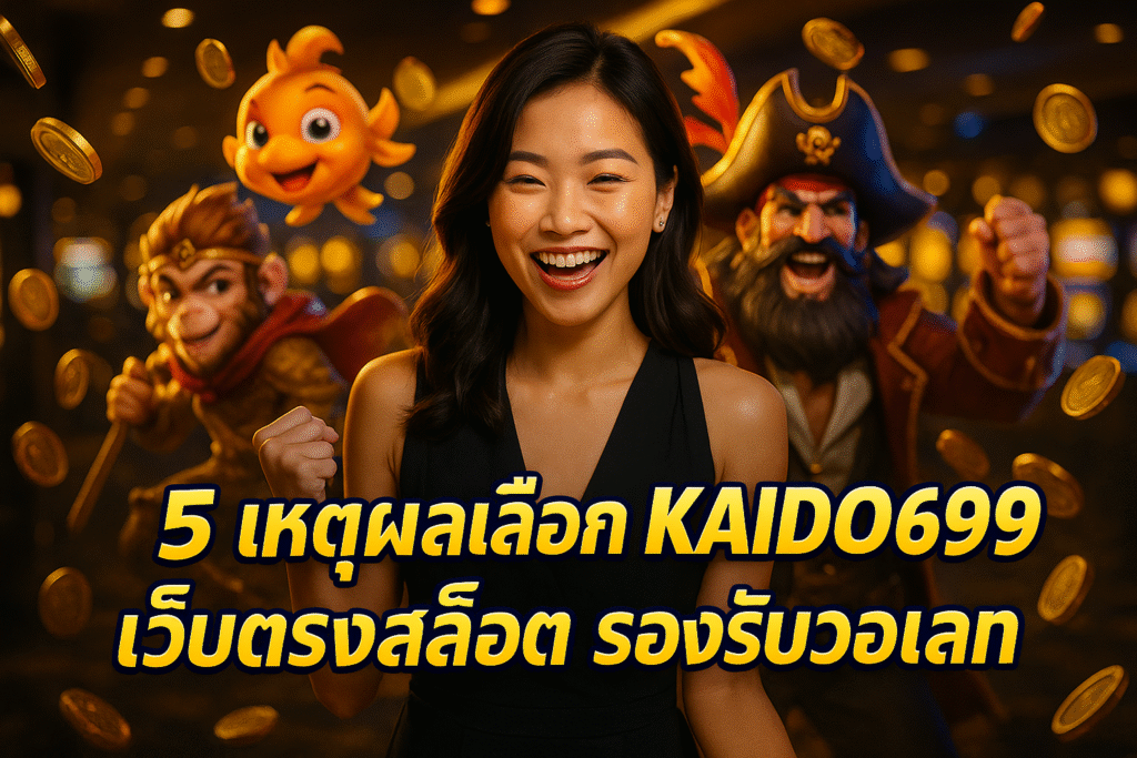 5 เหตุผลเลือก KAIDO699 เว็บตรงสล็อต รองรับวอเลท